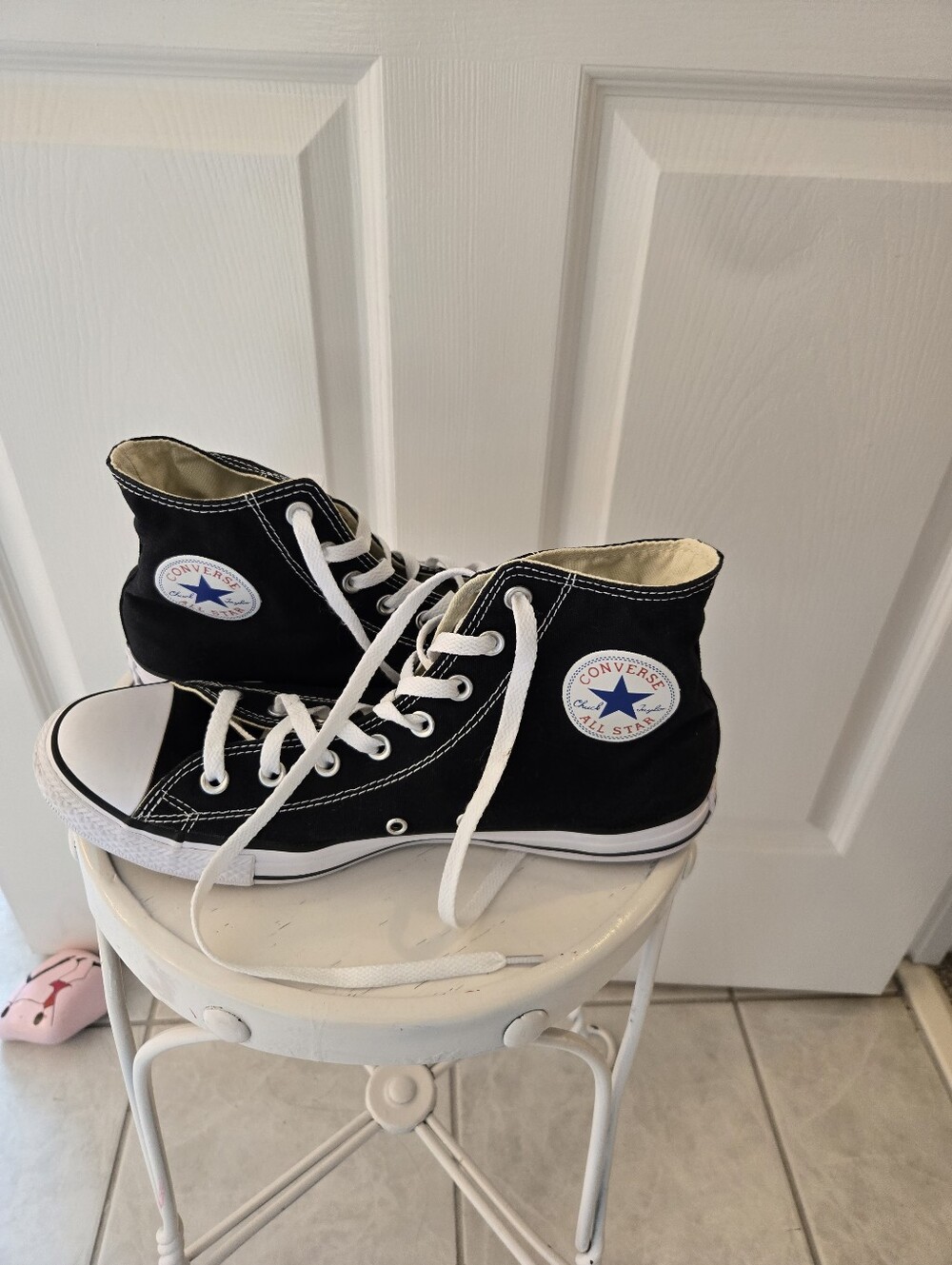 Black Converse High Top Sneakers 10 - Picture 2 of 6